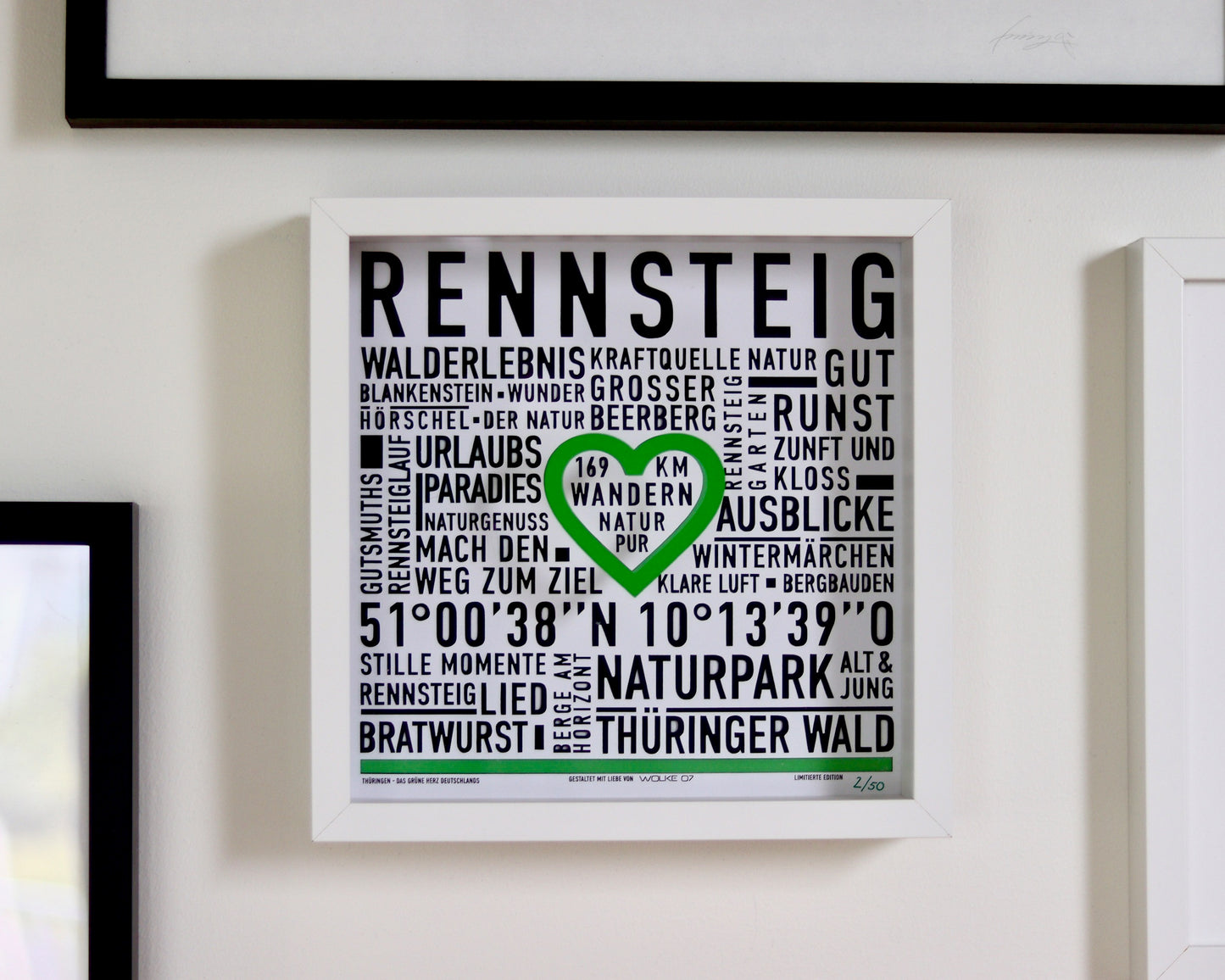 Rennsteig (Quadrat 27x27cm)