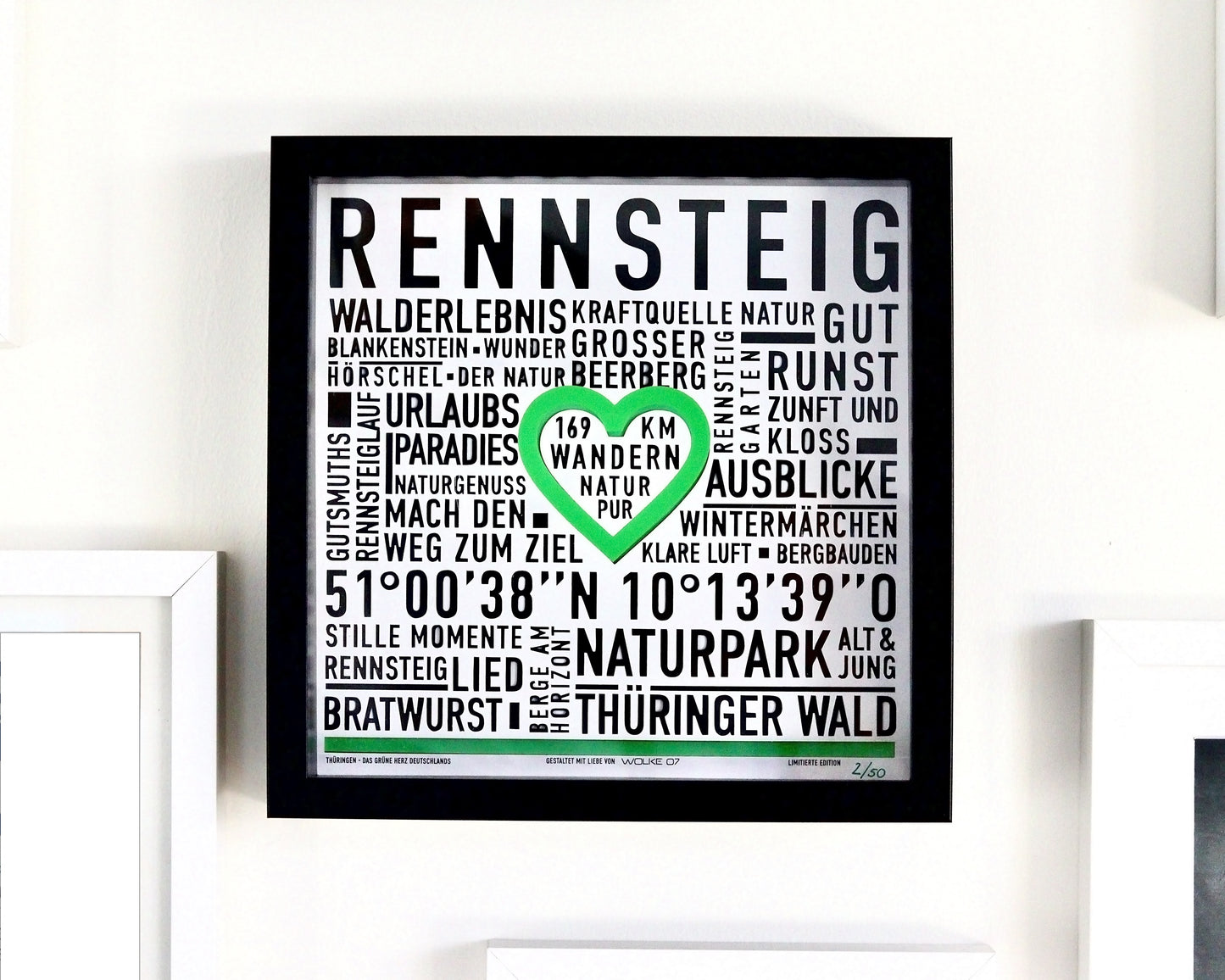 Rennsteig (Quadrat 27x27cm)